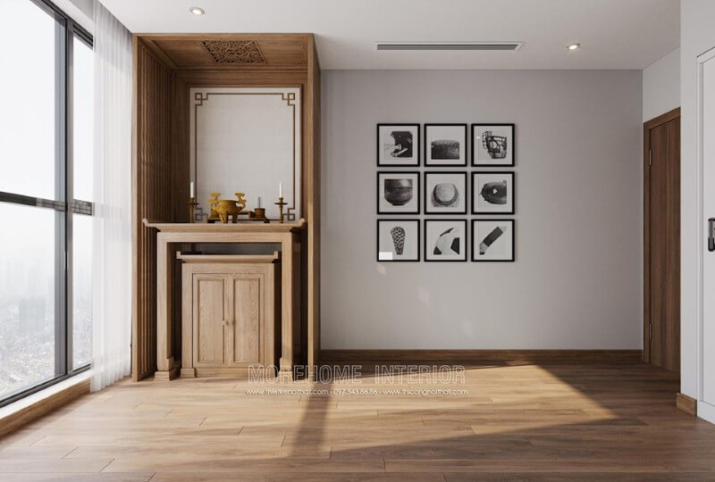 Mẫu tủ thờ hiện đại dành cho nhà chung cư Mẫu nội thất chung cư