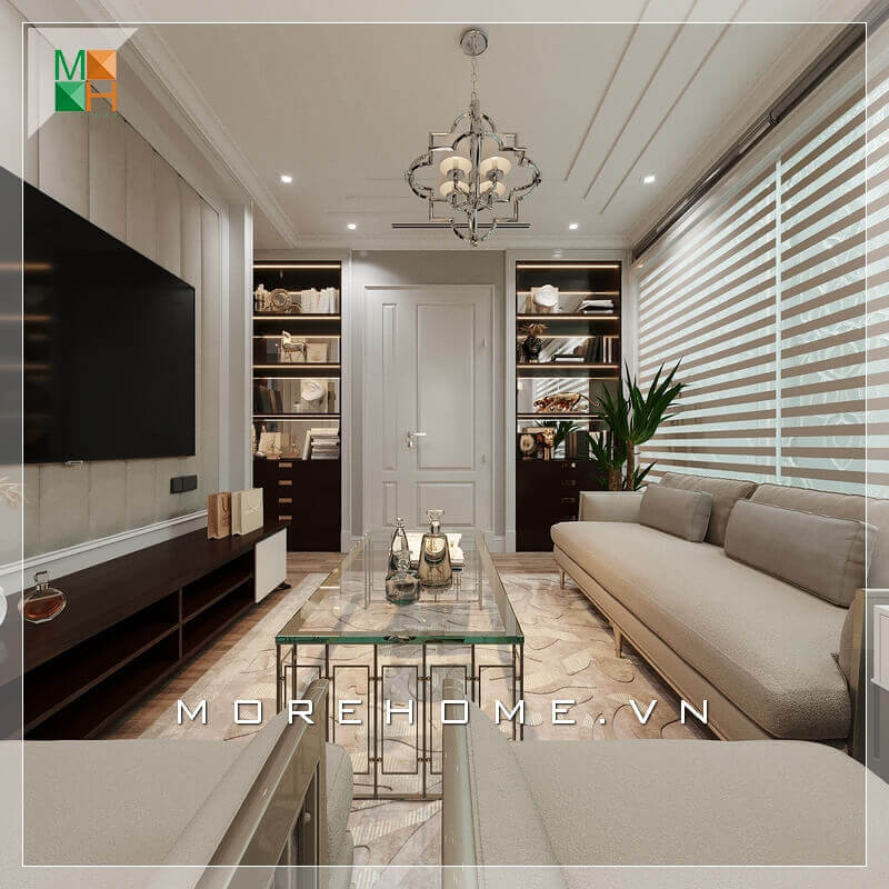 Morehome gợi ý cho bạn mẫu phòng khách mang âm hưởng độc đáo tạo nên một phong cách mới cho chung cư, nhà phố. Thiết kế chung cư
