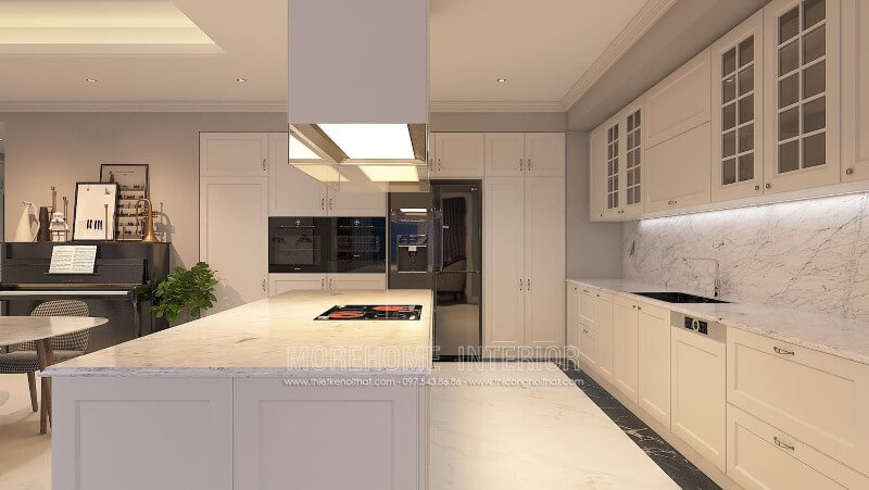 Mẫu tủ bếp chữ i hiện đại được yêu thích nhất hiện nay Tủ bếp chữ i