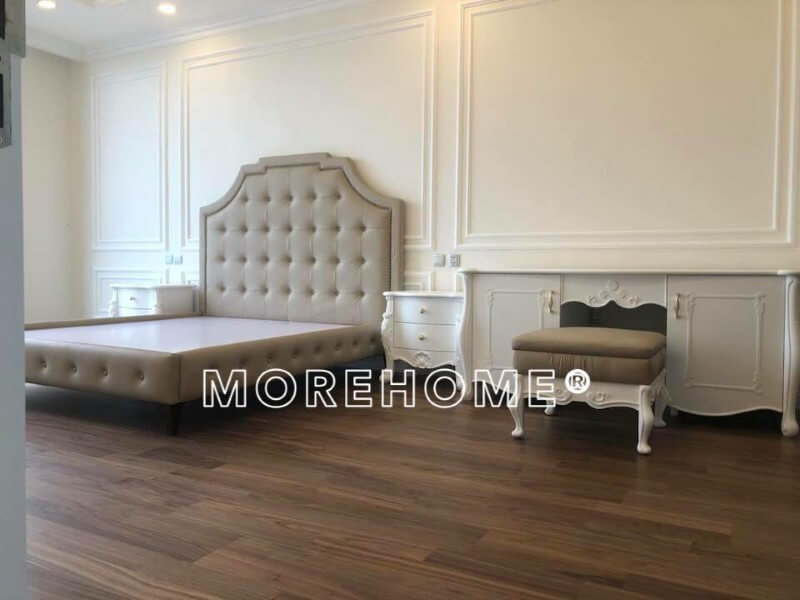 Thi công nội thất phòng ngủ chung cư tân cổ điển sang trọng, đẳng cấp Mẫu nội thất chung cư tân cổ điển